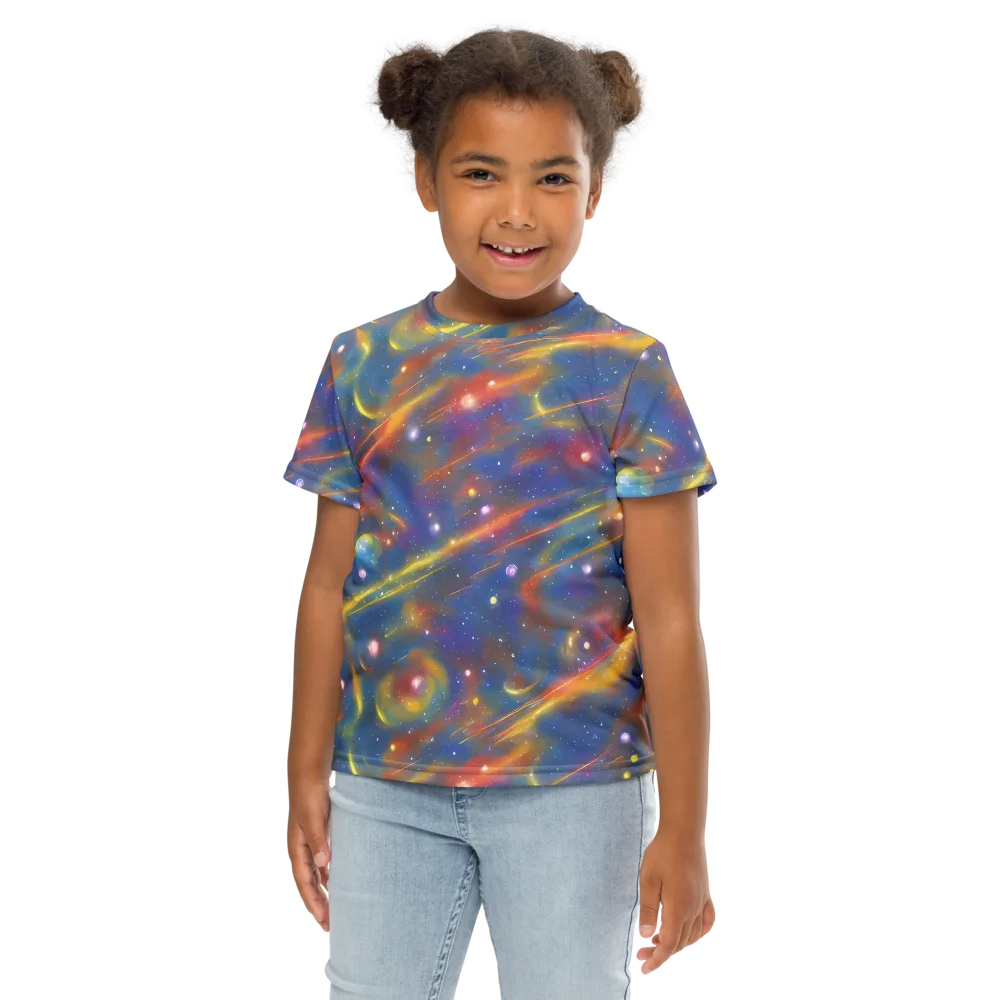 Astral Aurora on Kids Crew Neck T-Shirt — Front