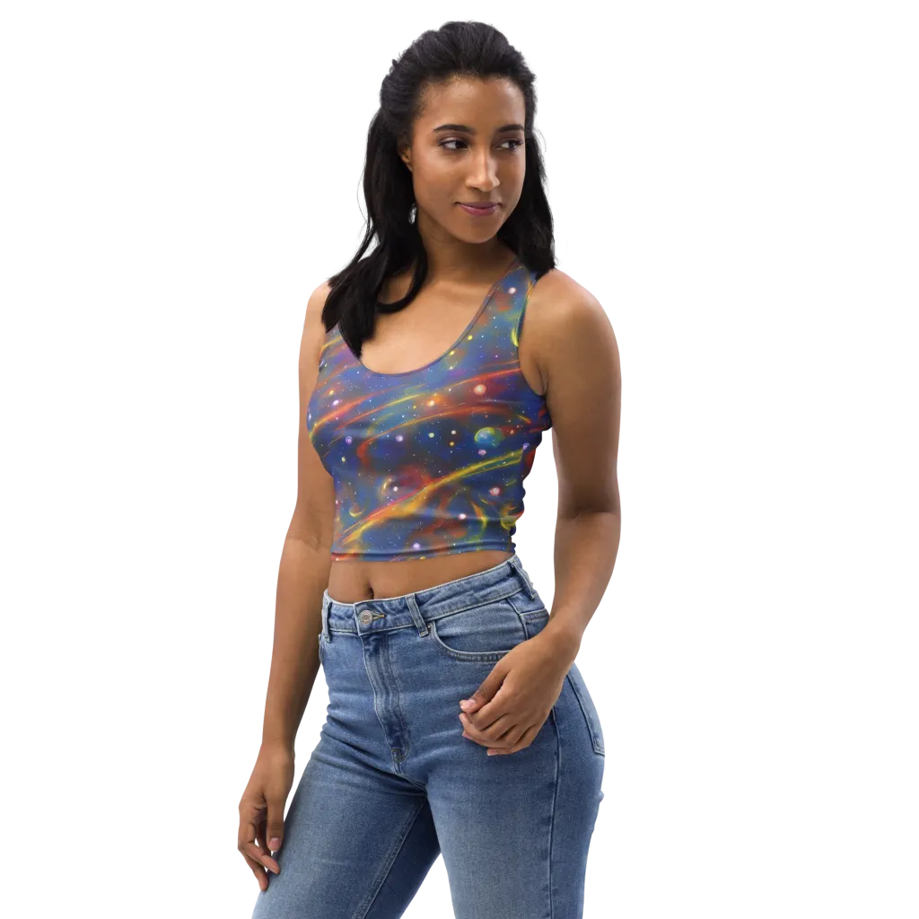 Astral Aurora on Crop Top — Left Front