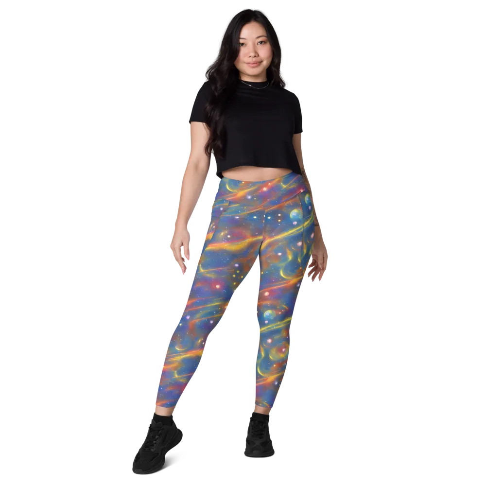Astral Aurora on Leggings with Pockets — Front