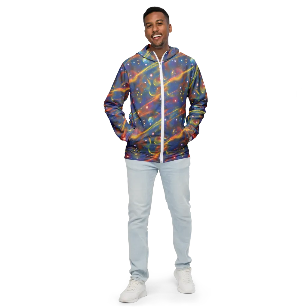 Astral Aurora on Men's Windbreaker — Front