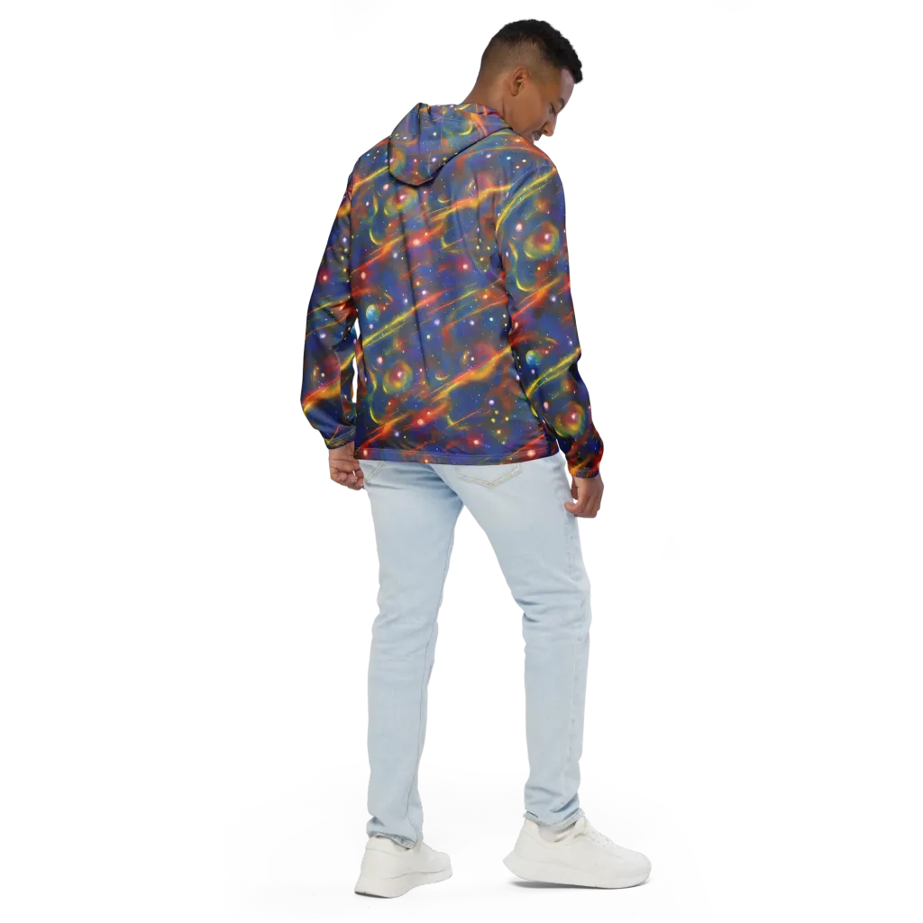 Astral Aurora on Men's Windbreaker — Back