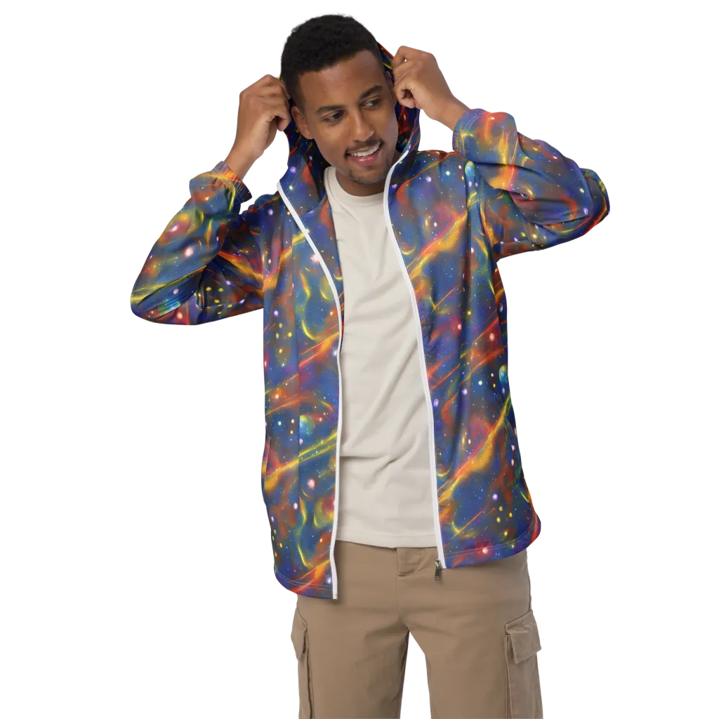 Astral Aurora on Men's Windbreaker — Front