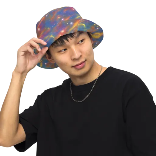 Astral Aurora on a Reversible Bucket Hat