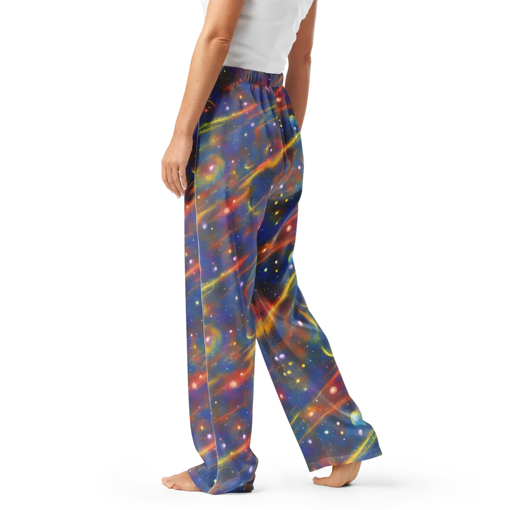 Astral Aurora on Women's Pajama Pants — Left