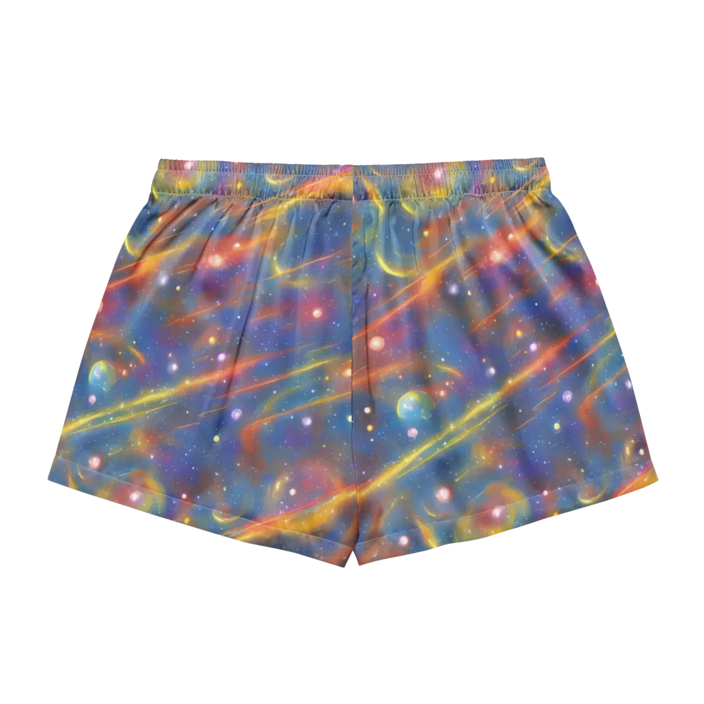 Astral Aurora on Women's Pajama Shorts — Back