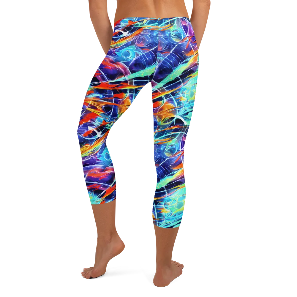 Stellar Crossfire on Capri Leggings — Back