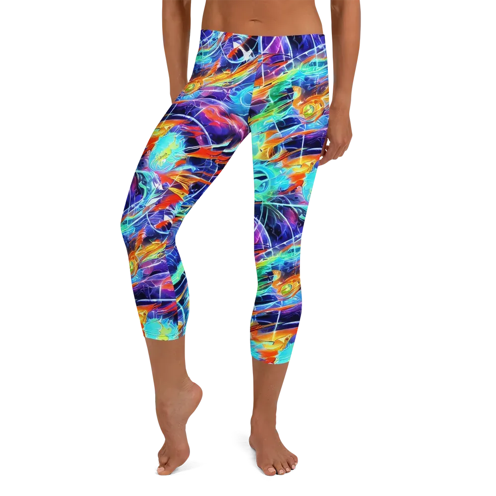 Stellar Crossfire on Capri Leggings — Front