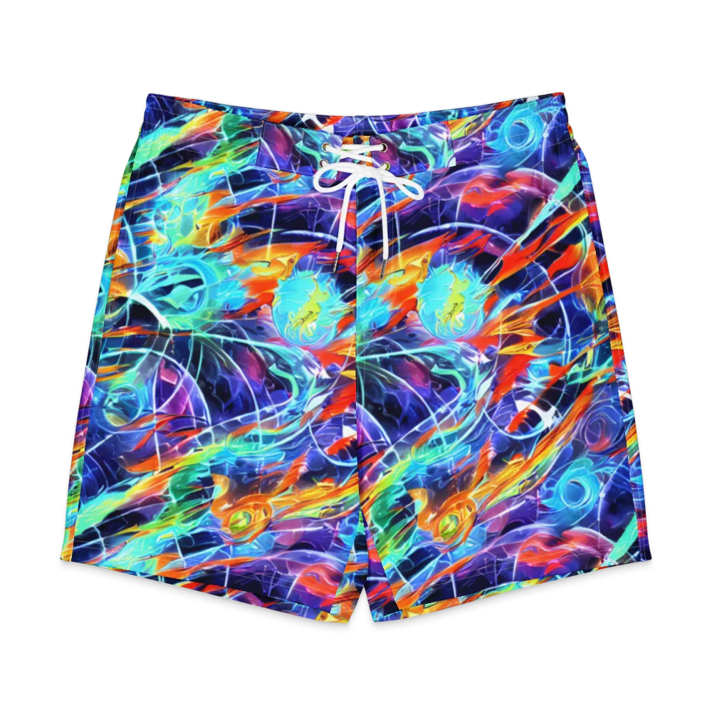 Stellar Crossfire on Men's Board Shorts — Front
