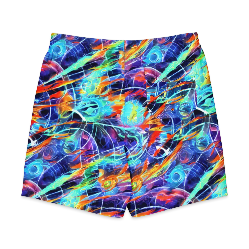 Stellar Crossfire on Men's Board Shorts — Back