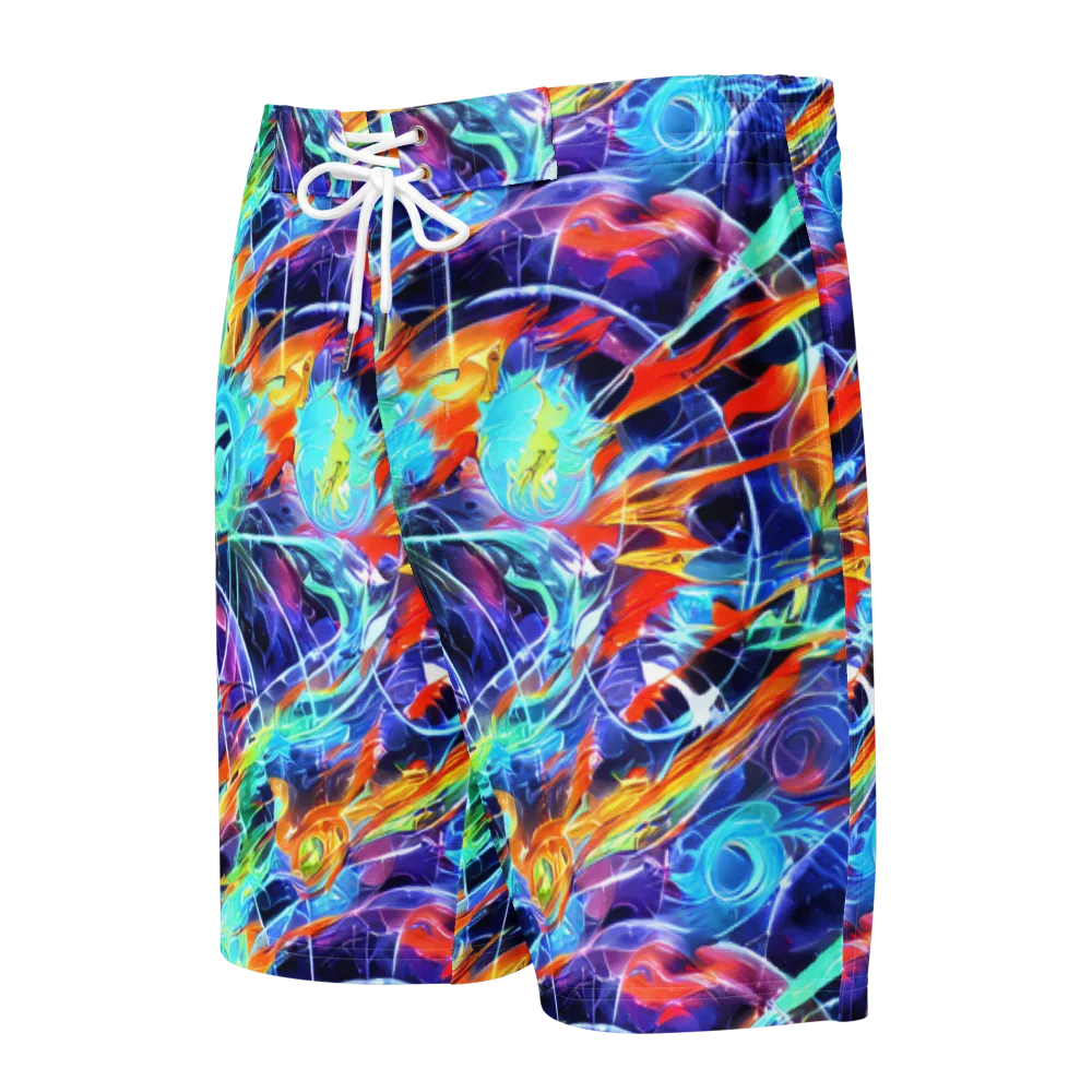 Stellar Crossfire on Men's Board Shorts — Front