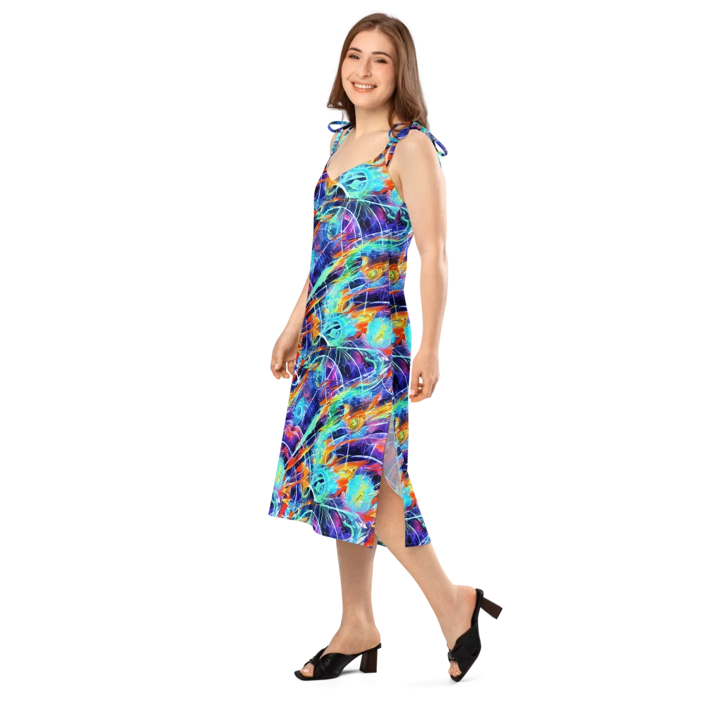 Stellar Crossfire on Slip Dress — Left Front