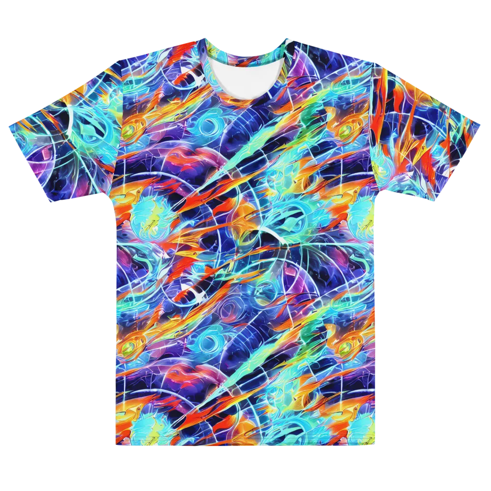 Stellar Crossfire on Men's Cotton Crew Neck T-Shirt — Front