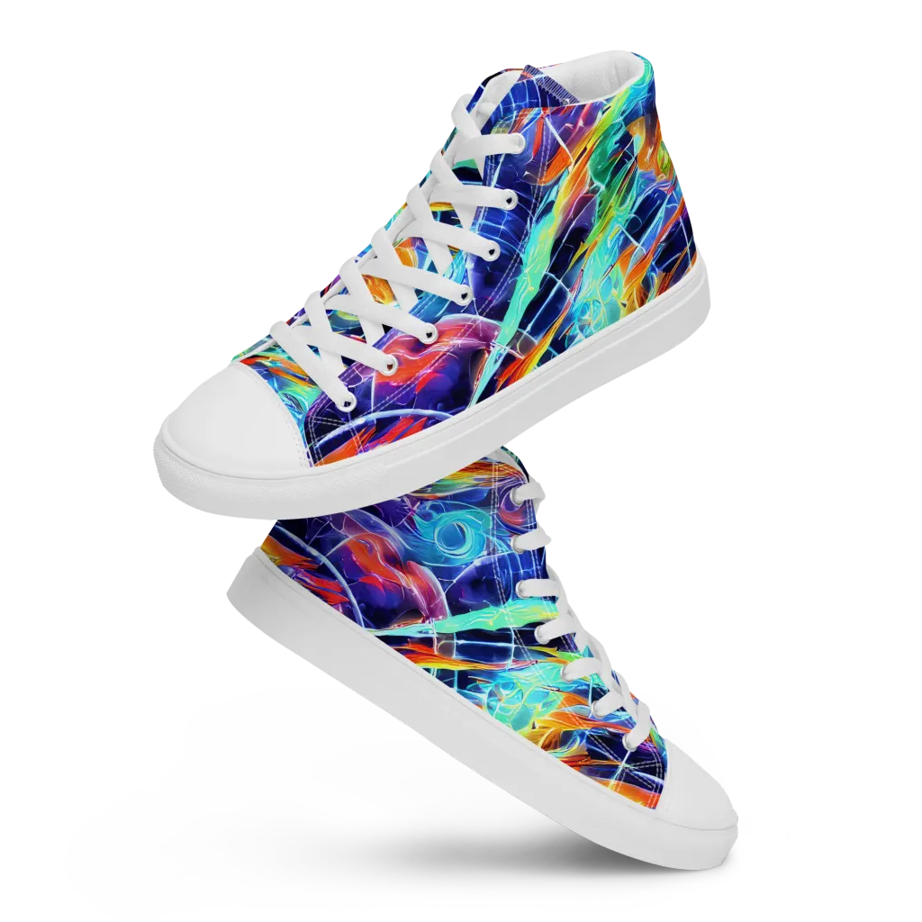 Stellar Crossfire on Men's High Top Canvas Shoes — Front