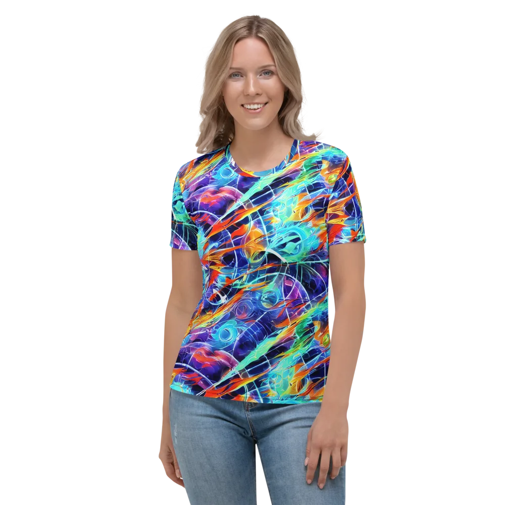 Stellar Crossfire on Women's Crew Neck T-Shirt — Front