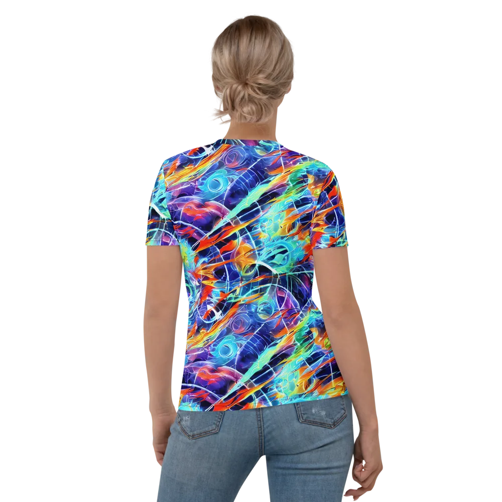 Stellar Crossfire on Women's Crew Neck T-Shirt — Back