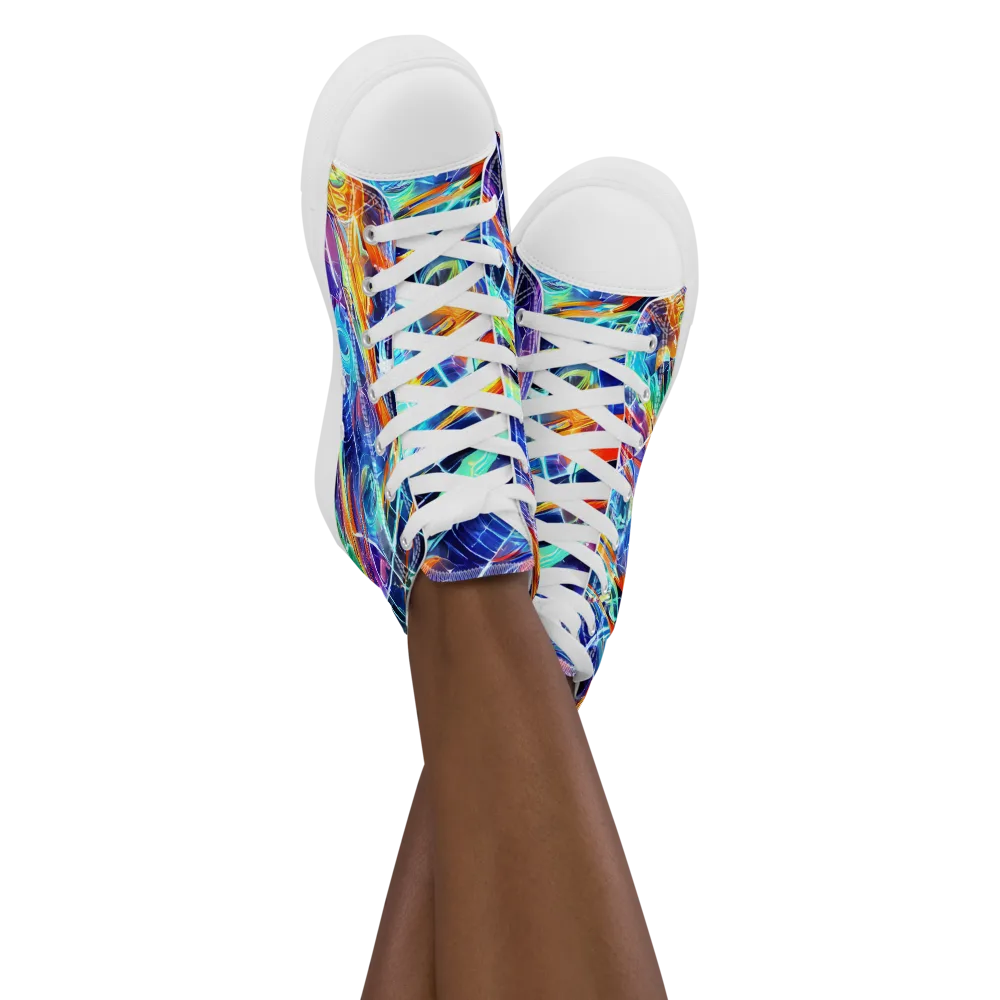 Stellar Crossfire on Women's High Top Canvas Shoes — Front