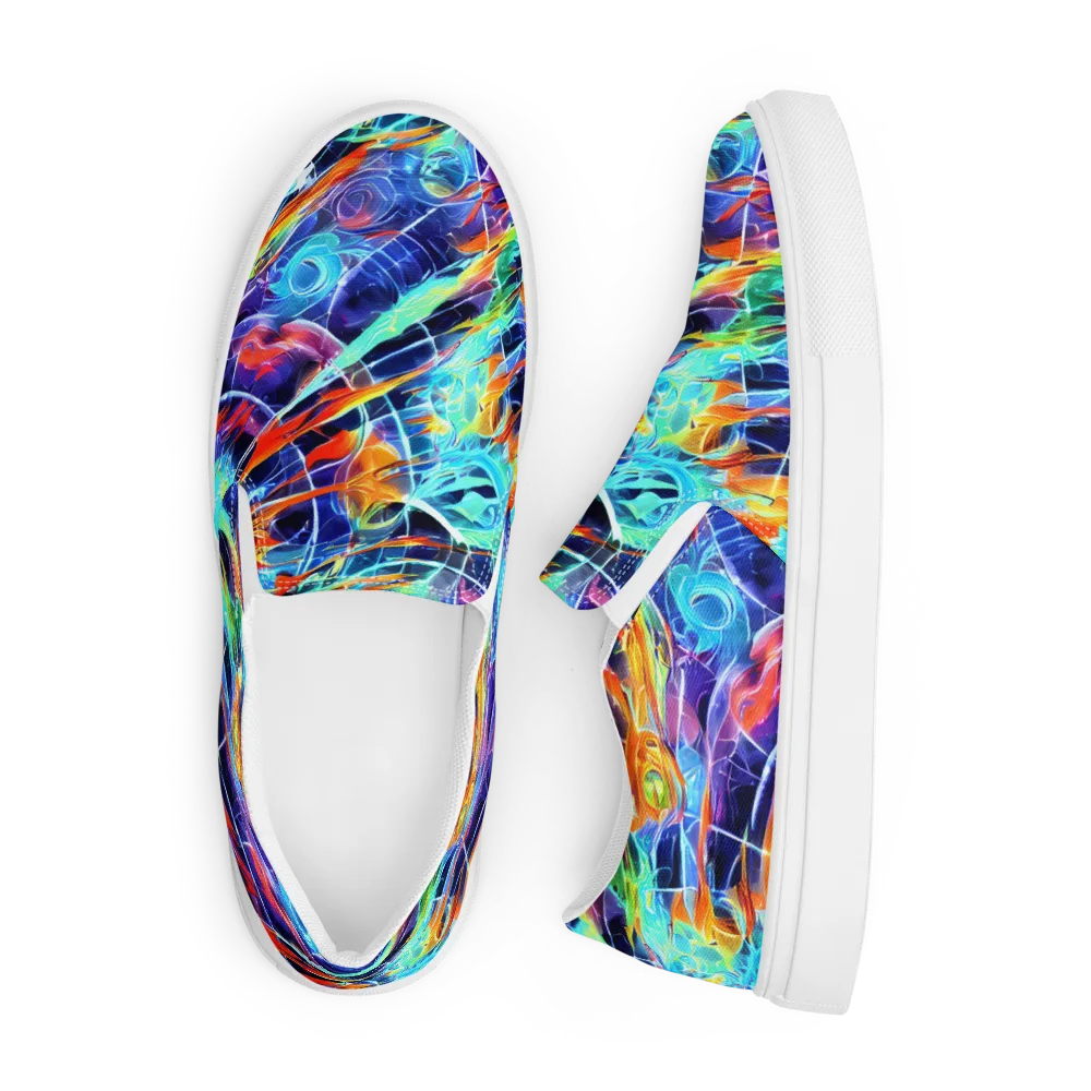 Stellar Crossfire on Men's Slip-On Canvas Shoes — Front