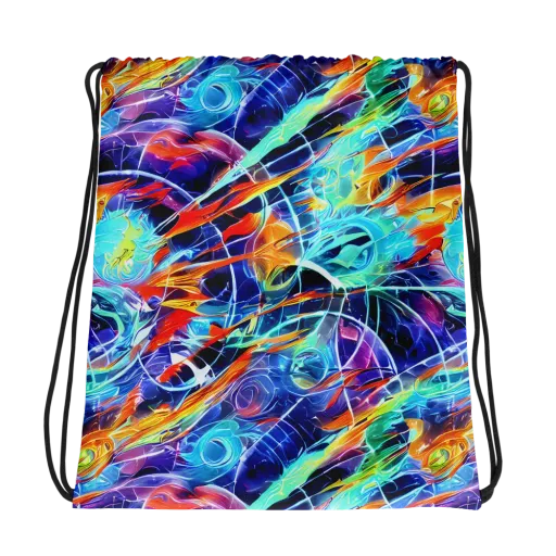 Stellar Crossfire on a Drawstring Bag