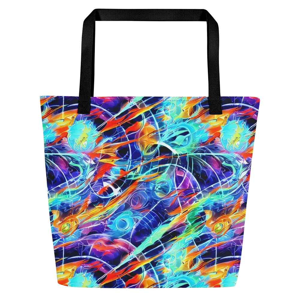 Stellar Crossfire on Large Tote Bag W/ Pocket — Front