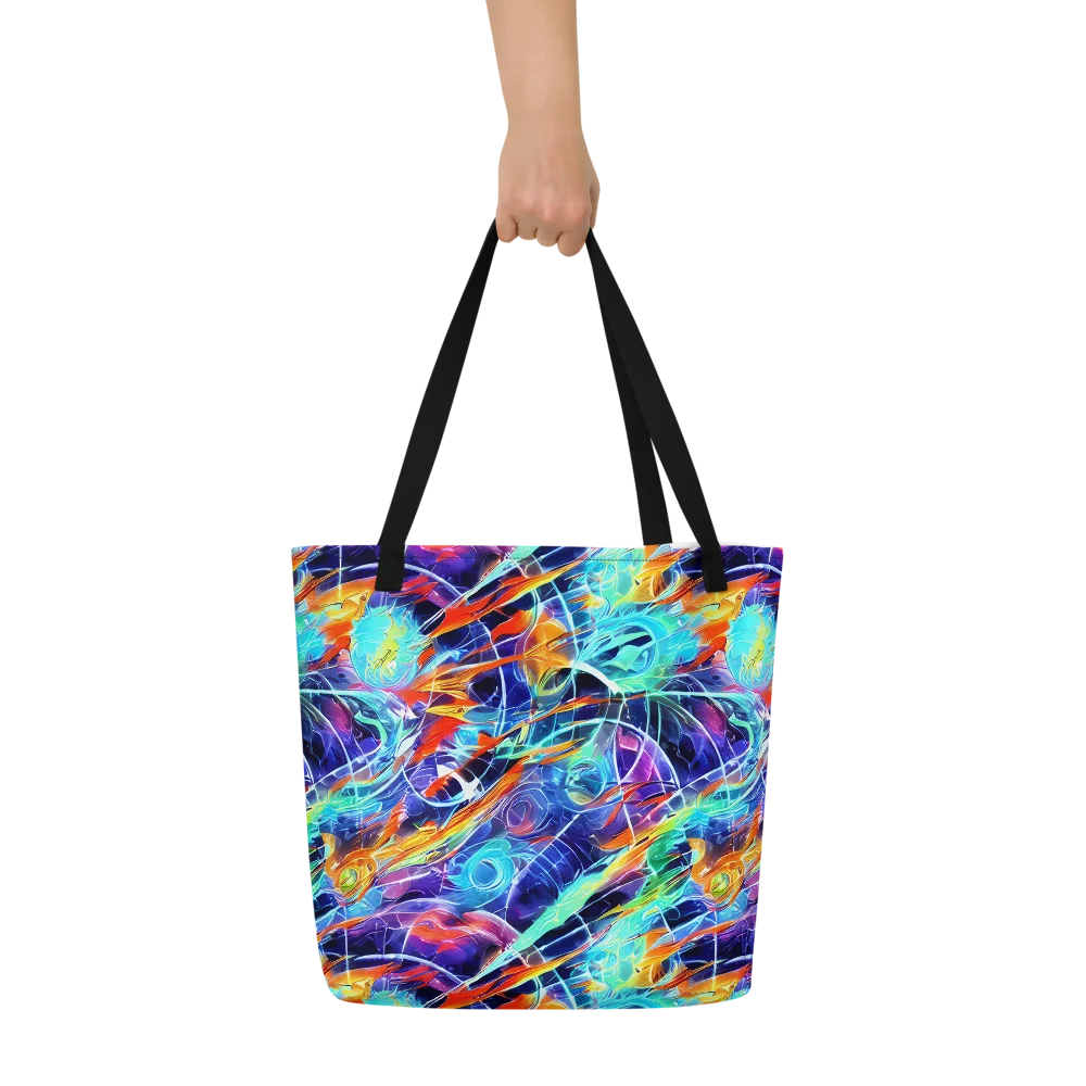 Stellar Crossfire on Large Tote Bag W/ Pocket — Front