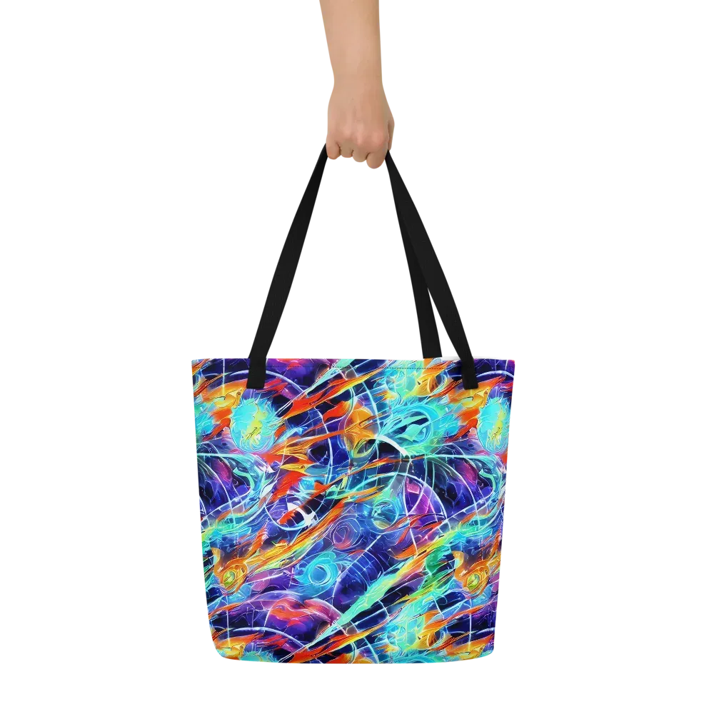Stellar Crossfire on Large Tote Bag W/ Pocket — Front