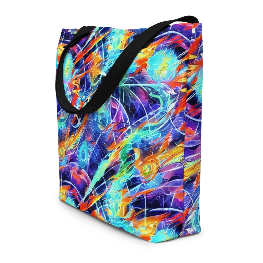 Stellar Crossfire on Large Tote Bag W/ Pocket — Front