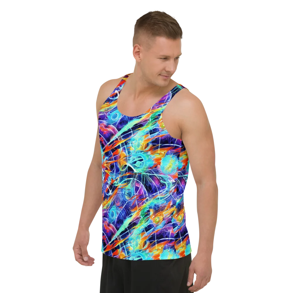 Stellar Crossfire on Men's Tank Top — Left Front