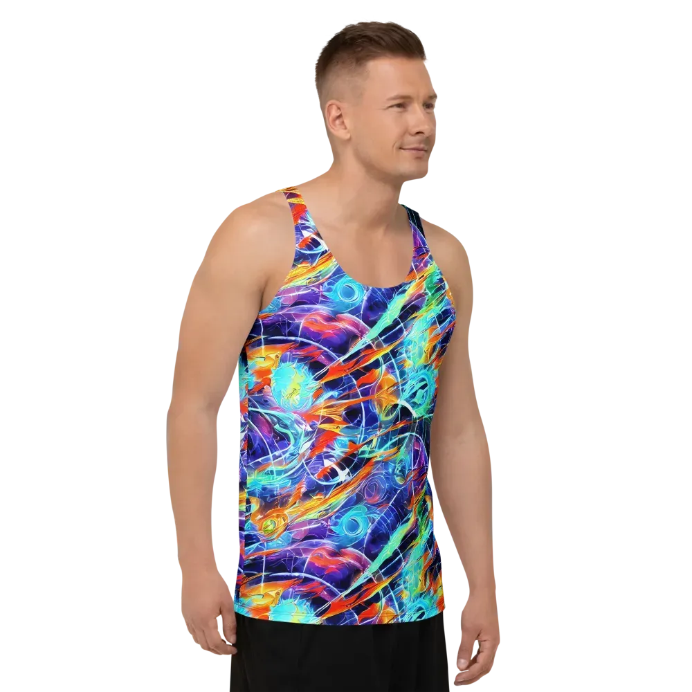 Stellar Crossfire on Men's Tank Top — Right Front