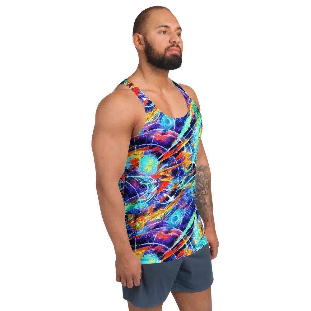 Stellar Crossfire on Men's Tank Top — Right Front