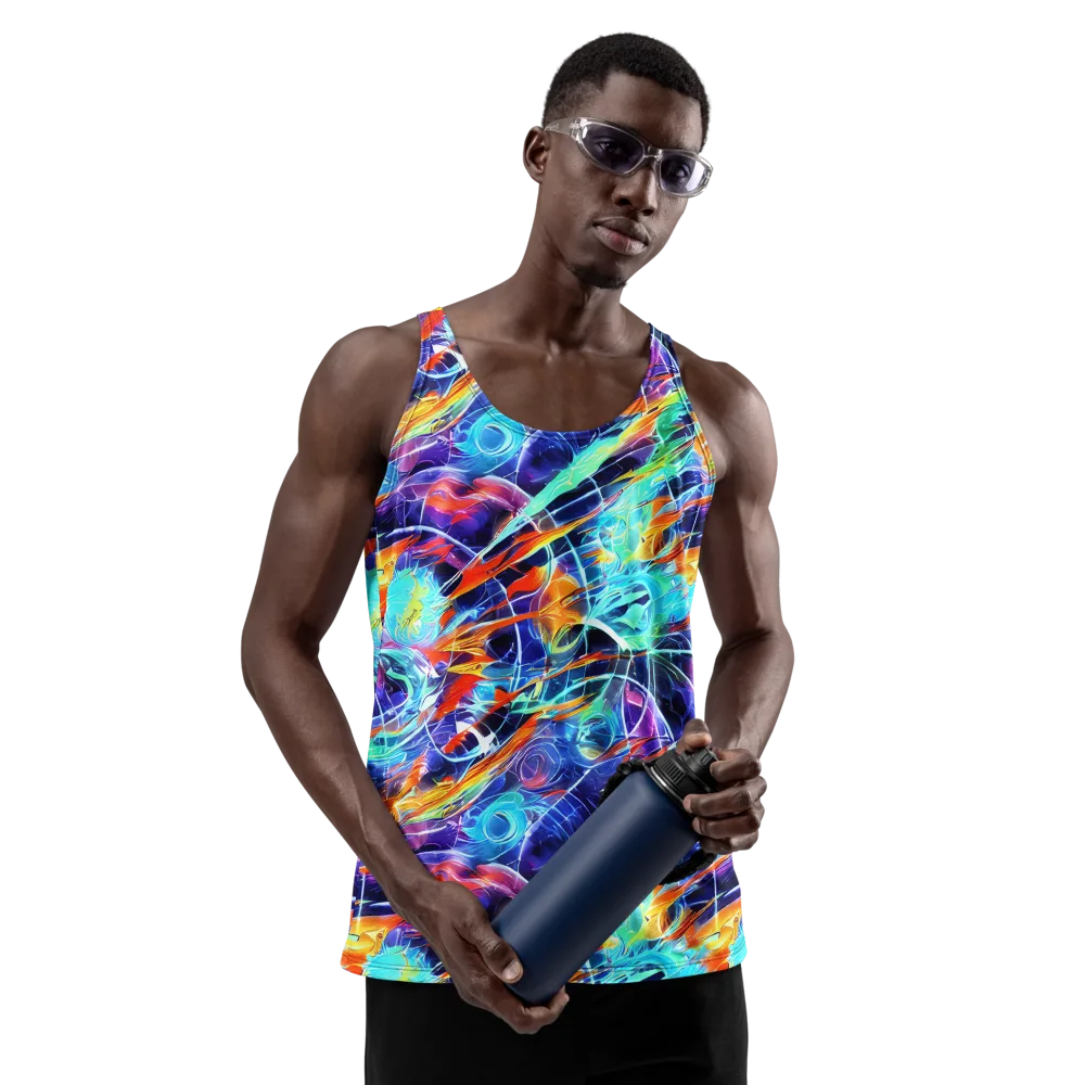 Stellar Crossfire on Men's Tank Top — Front