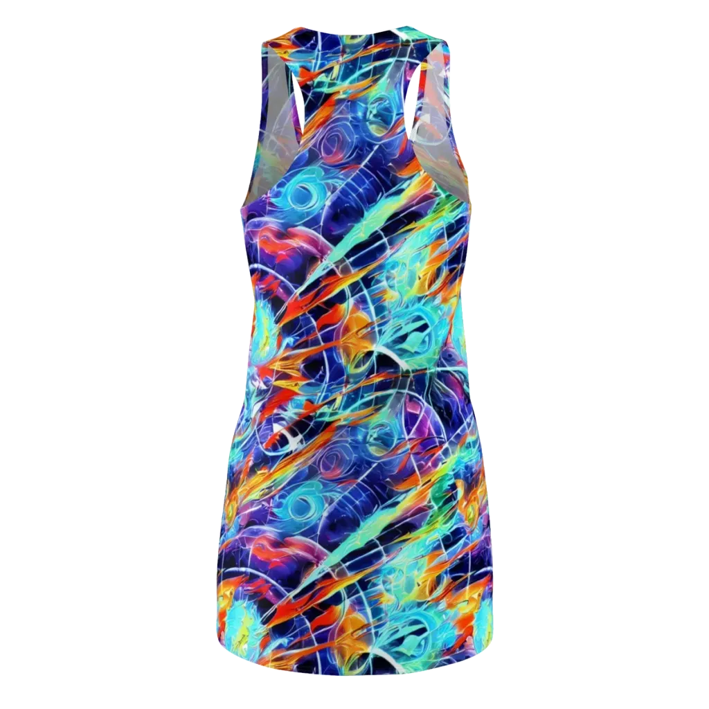 Stellar Crossfire on Racerback Dress — Back