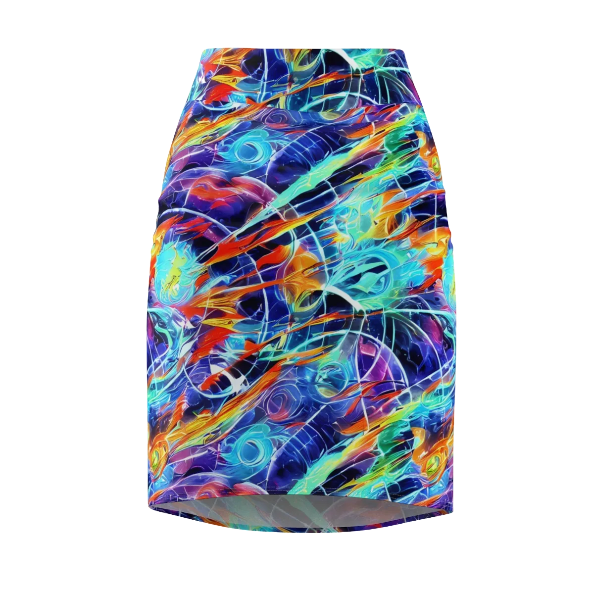 Stellar Crossfire on Pencil Skirt — Front