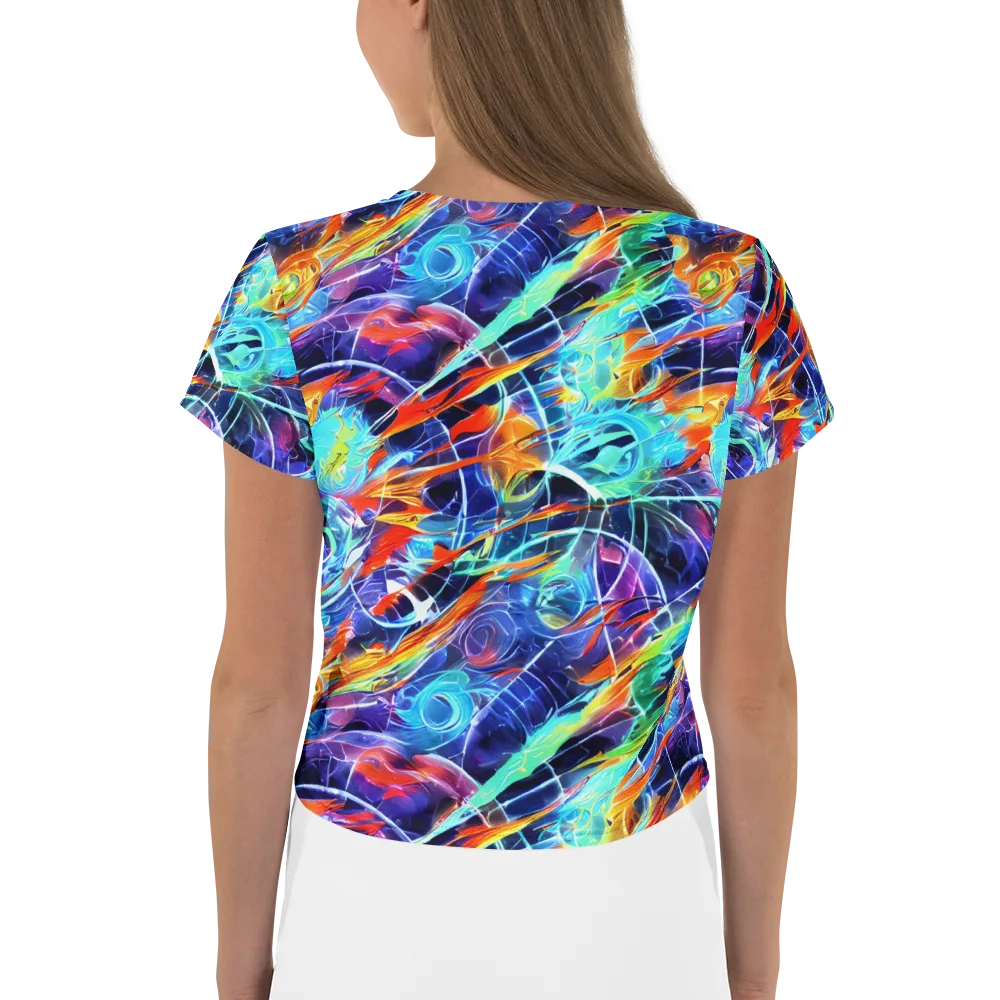 Stellar Crossfire on Crop Tee — Back