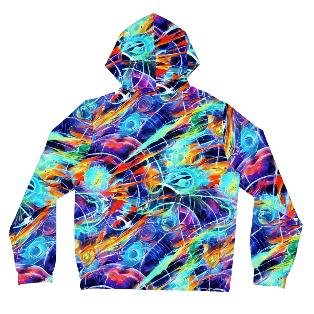 Stellar Crossfire on Women's Full-Zip Hoodie — Back