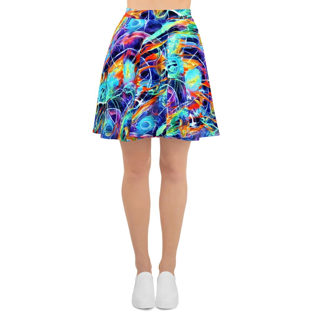 Stellar Crossfire on Skater Skirt — Front