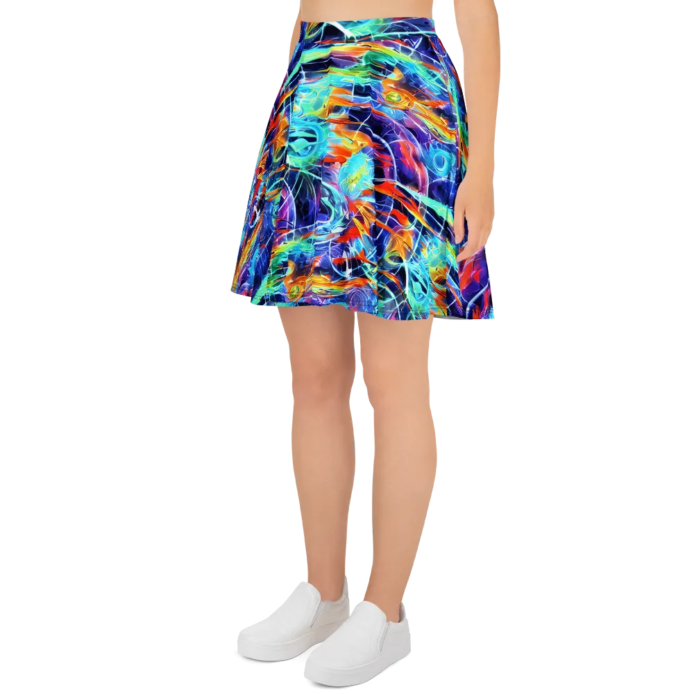 Stellar Crossfire on Skater Skirt — Left