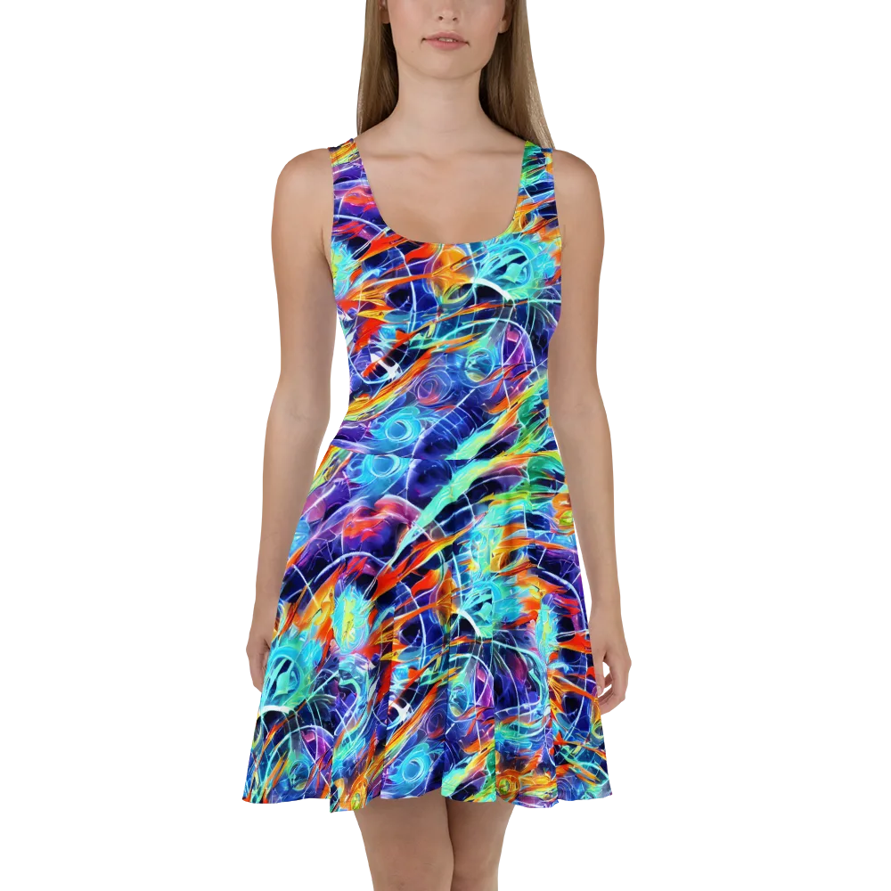 Stellar Crossfire on Skater Dress — Front