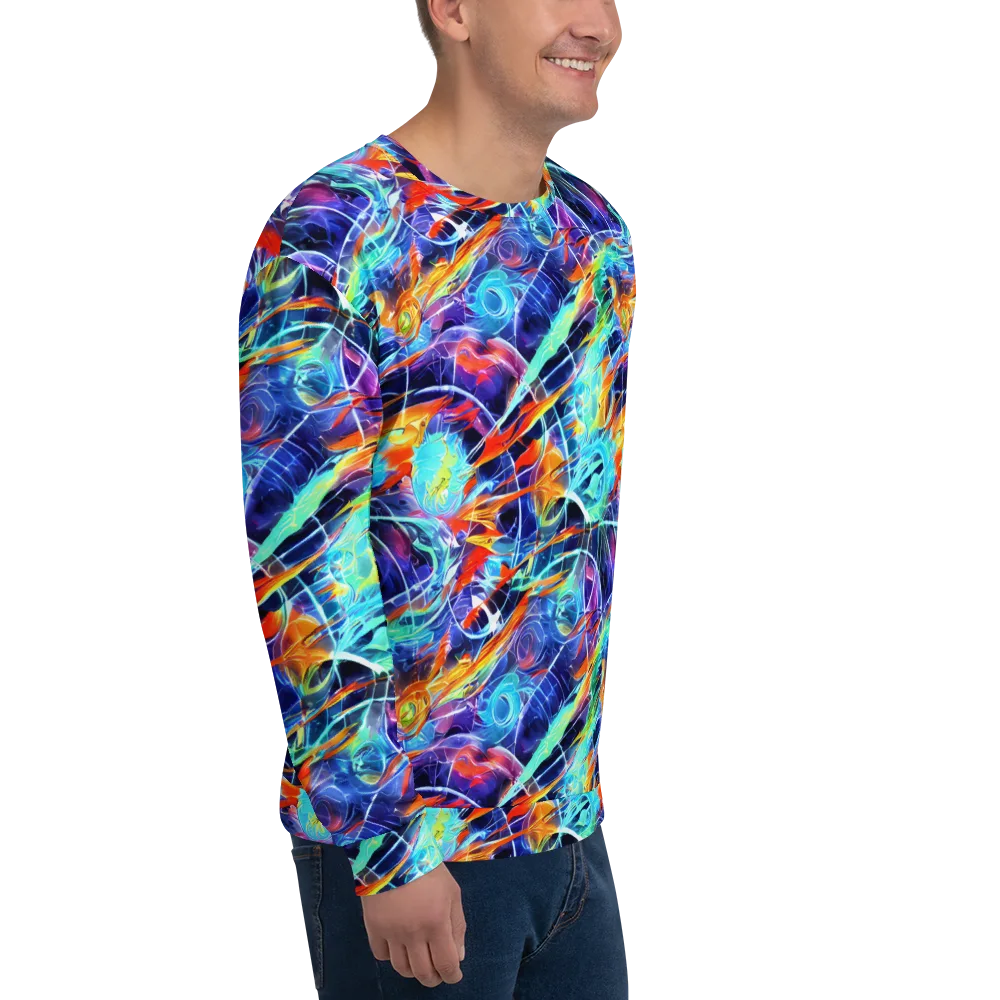 Stellar Crossfire on Sweatshirt — Right Front