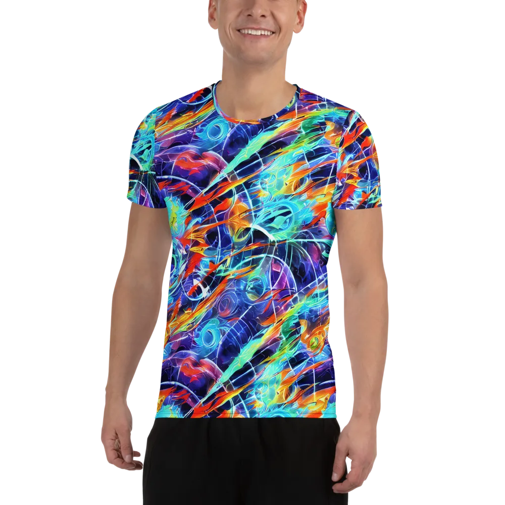 Stellar Crossfire on Men's Athletic T-Shirt — Front