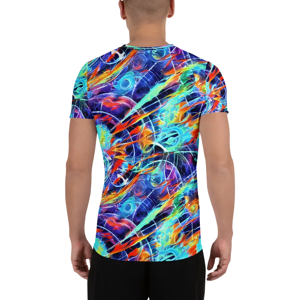 Stellar Crossfire on Men's Athletic T-Shirt — Back