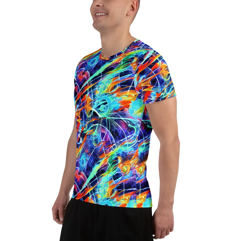Stellar Crossfire on Men's Athletic T-Shirt — Left