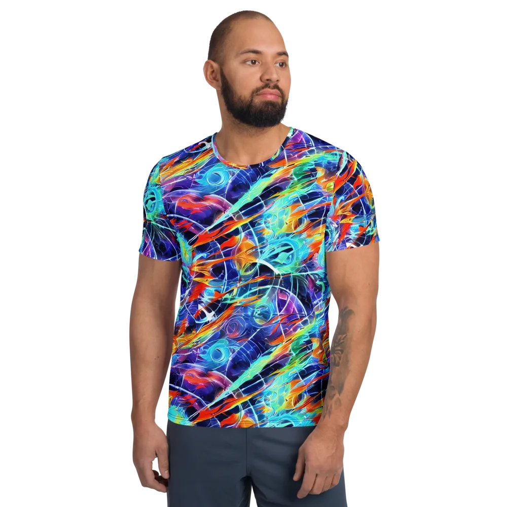Stellar Crossfire on Men's Athletic T-Shirt — Front