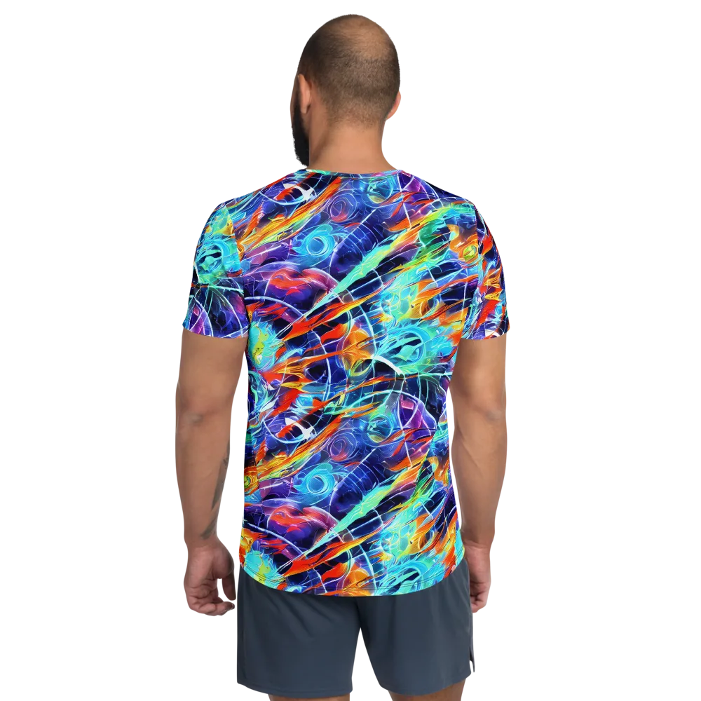 Stellar Crossfire on Men's Athletic T-Shirt — Back