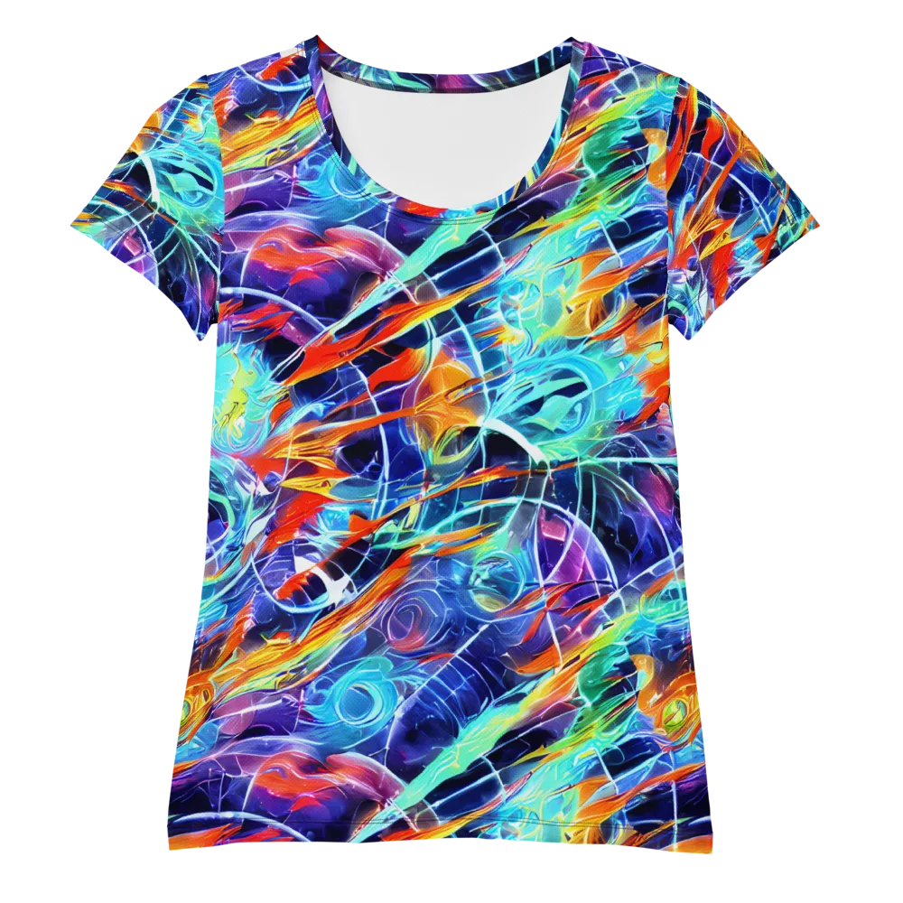 Stellar Crossfire on Women's Athletic T-Shirt — Front