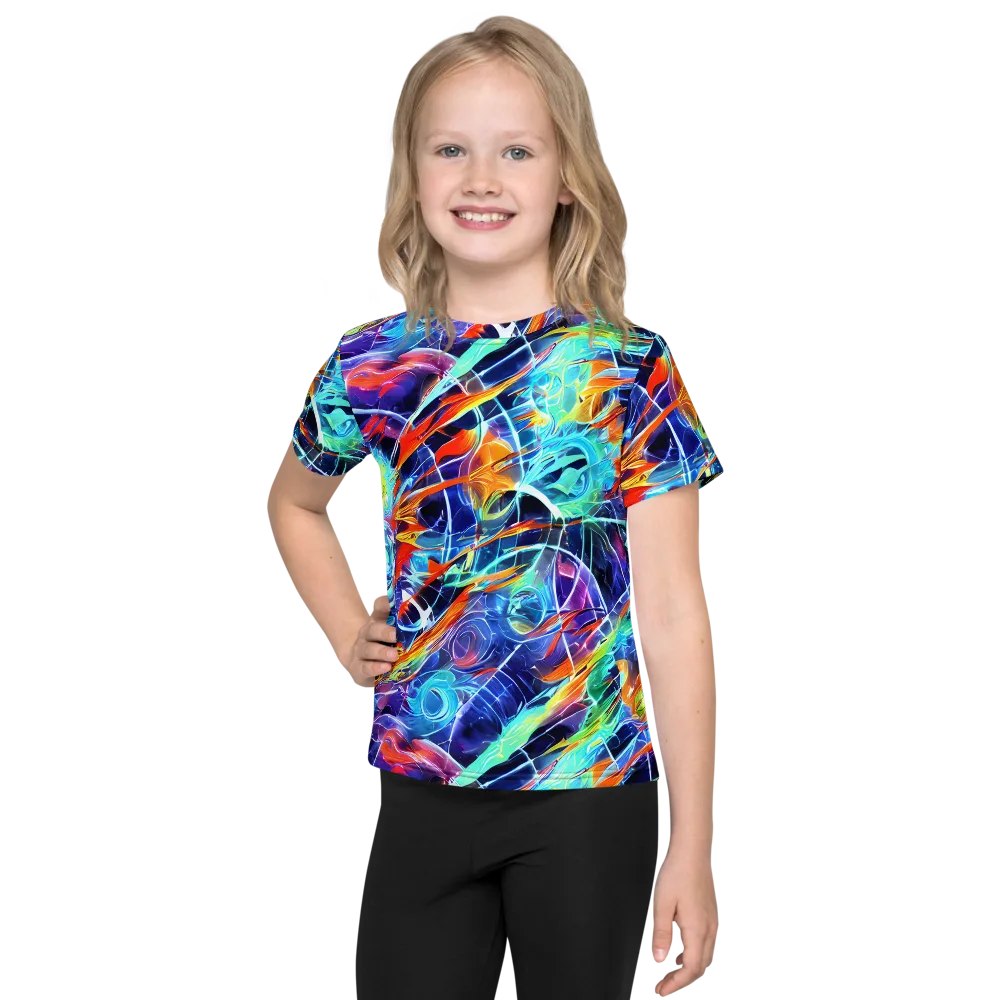 Stellar Crossfire on Kids Crew Neck T-Shirt — Front