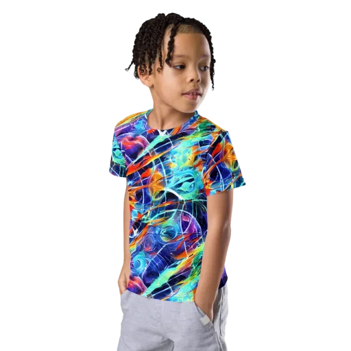 Stellar Crossfire on a Kids Crew Neck T-Shirt