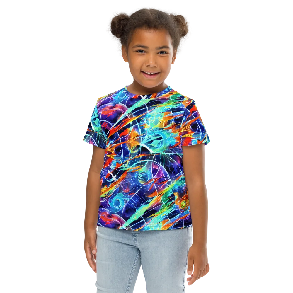 Stellar Crossfire on Kids Crew Neck T-Shirt — Front