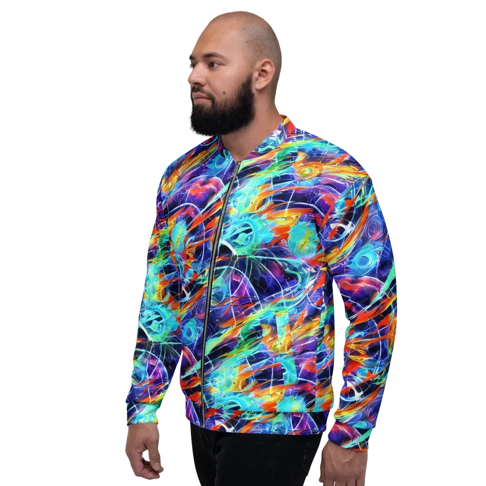 Stellar Crossfire on Bomber Jacket — Left
