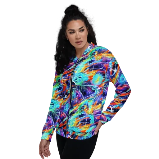Stellar Crossfire on a Bomber Jacket