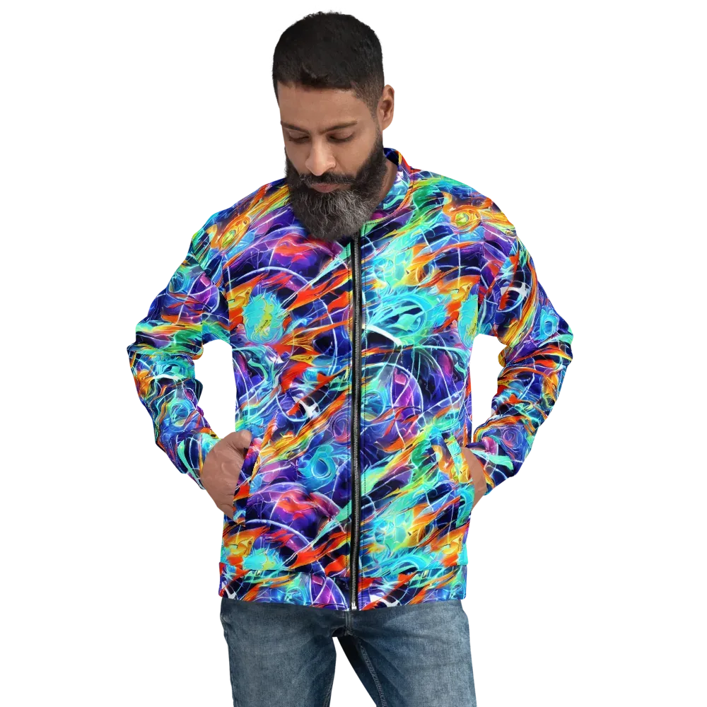 Stellar Crossfire on Bomber Jacket — Front